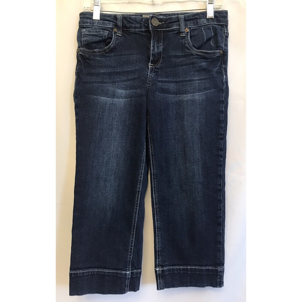 KUT from the Kloth Women's Capri Pants Crop Blue Short Jeans Size 4